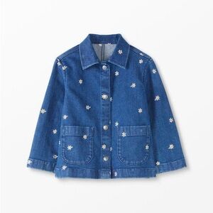 Hannah Anderson Denim Jacket with Floral Embroidery